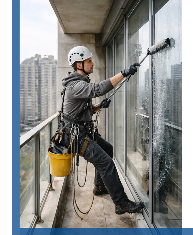 Профессиональная мойка балконного остекления в Ржеве