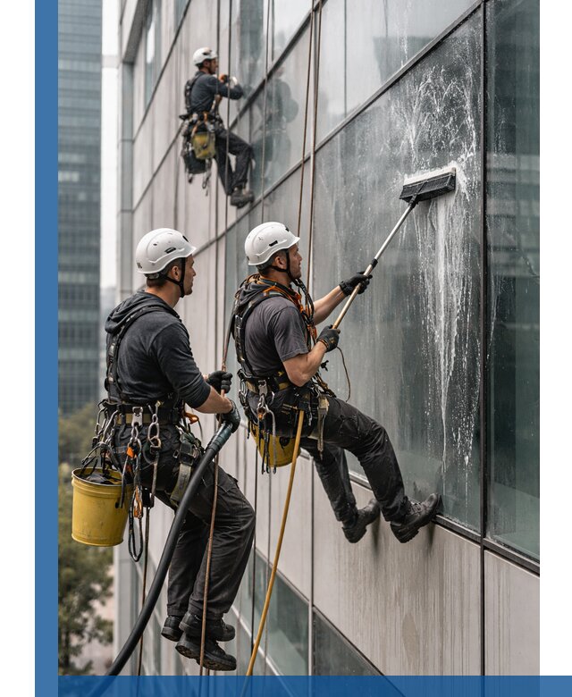 Профессиональная высотная мойка фасадов зданий в Ржеве
