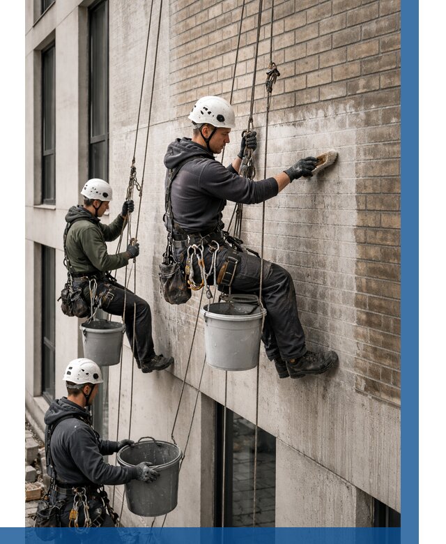 Удаление высолов с фасада в Ржеве от 257 р. | ВЫСОТНИК-Ржв