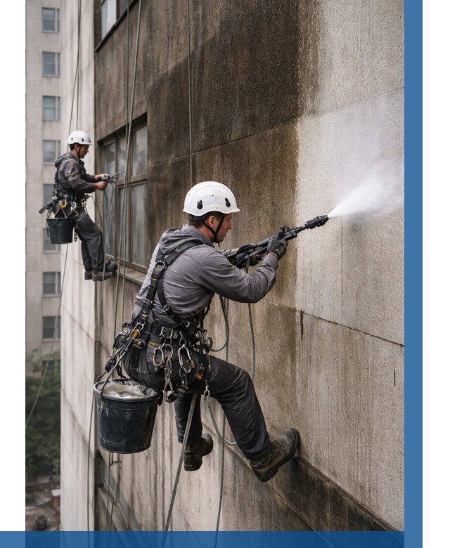 Очистка фасада от копоти в Ржеве от 257 р. | ВЫСОТНИК-Ржв