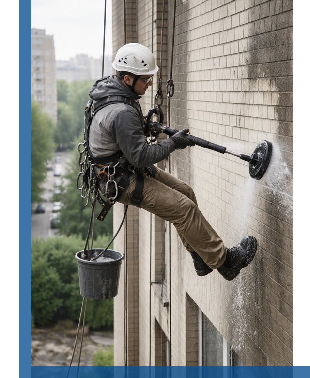 Очистка фасада от копоти в Ржеве профессионально и безопасно