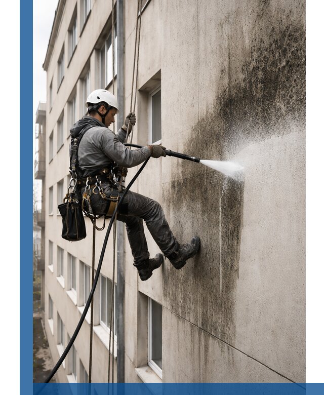 Профессиональная очистка фасадов от плесени в Ржеве