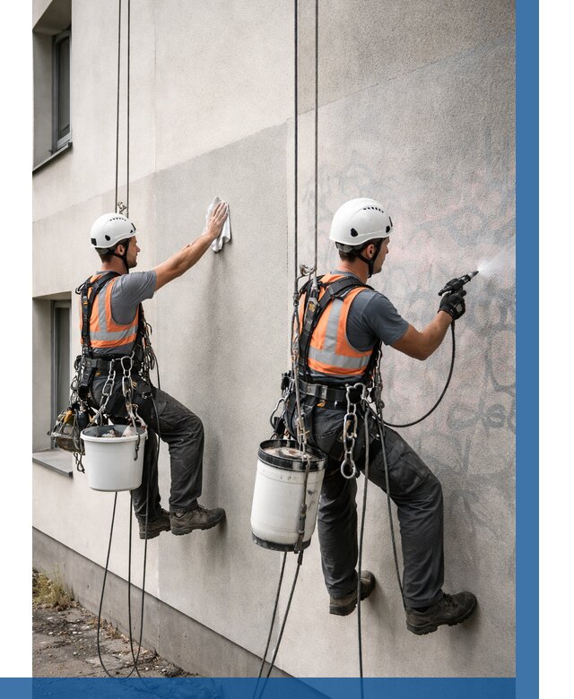 Антиграффити покрытие фасада в Ржеве от 617 р. | ВЫСОТНИК-Ржв