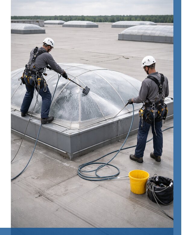 Мойка зенитных фонарей в Ржеве, заказать от 4626 р. | ВЫСОТНИК-Ржв