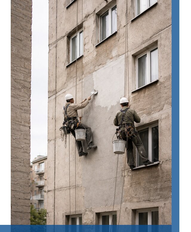 Косметический ремонт фасада в Ржеве от 1131 р. | ВЫСОТНИК-Ржв