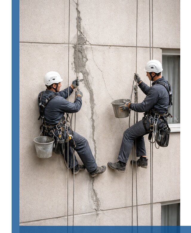 Заделка трещин на фасаде в Ржеве с гарантийным ремонтом