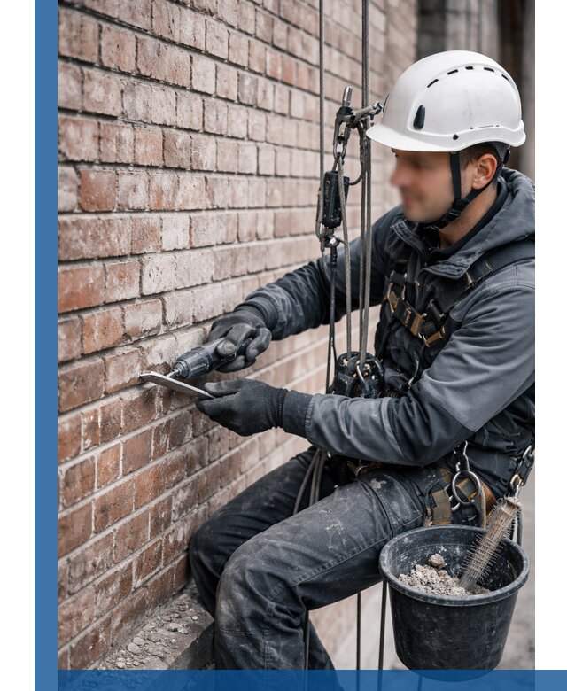 Расшивка кирпичных швов фасадов и стен, ремонт в Ржеве