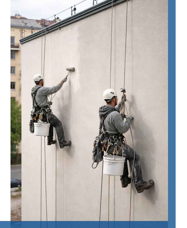 Покраска оштукатуренного фасада в Ржеве от 329 р. | ВЫСОТНИК-Ржв