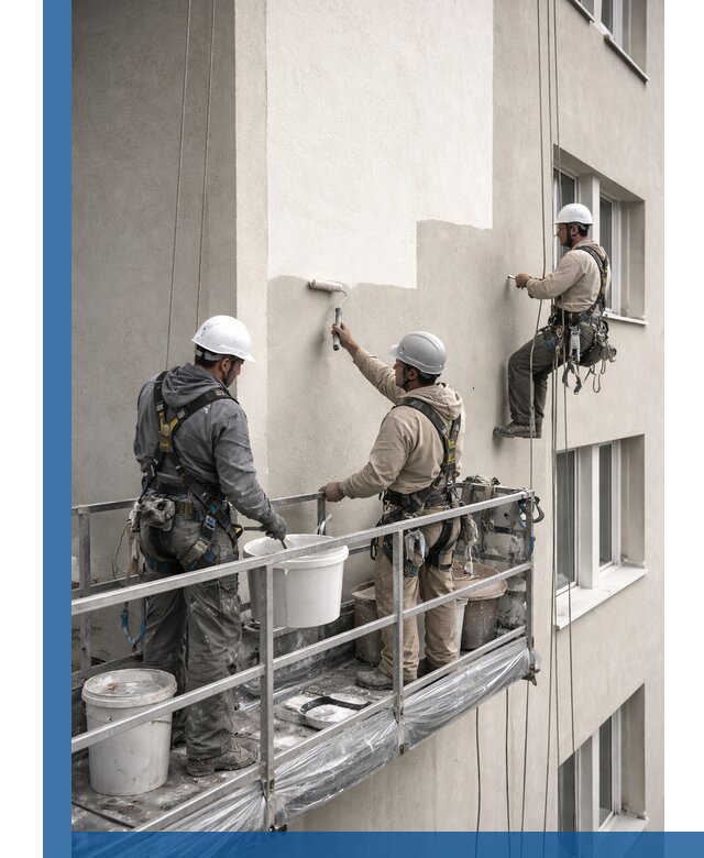 Покраска оштукатуренного фасада в Ржеве под ключ с гарантией