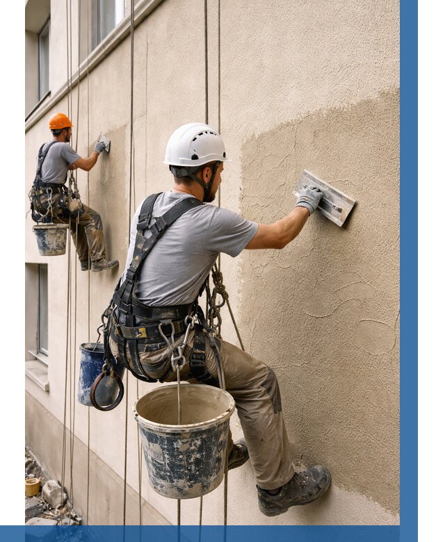 Декоративная штукатурка фасада в Ржеве от 1233 р. | ВЫСОТНИК-Ржв