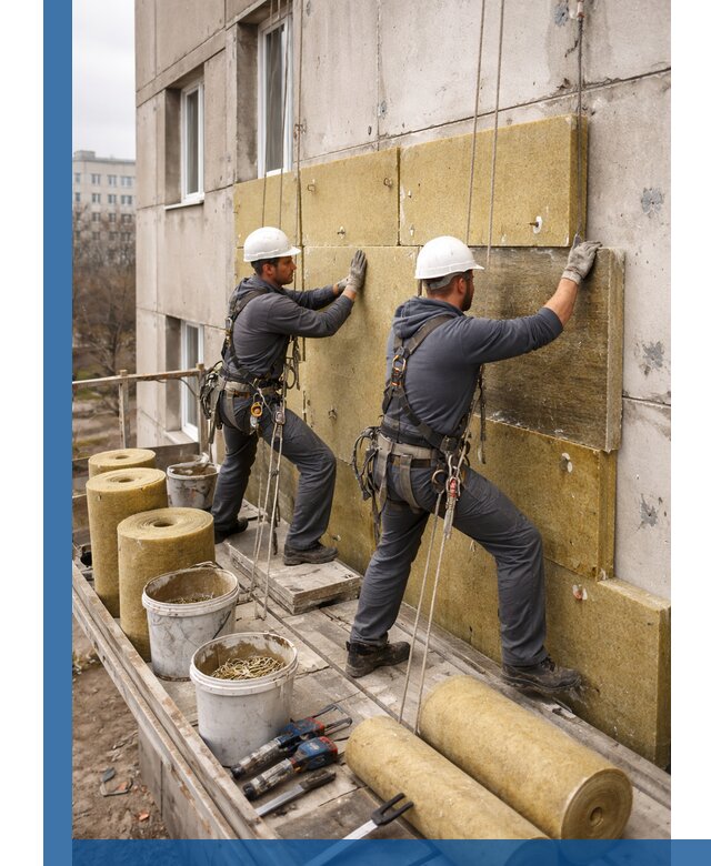 Утепление фасада минватой в Ржеве под ключ с гарантией