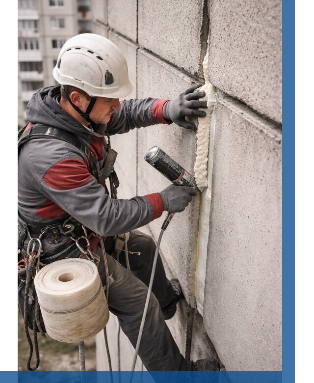 Утепление межпанельных швов в Ржеве от 720 р. | ВЫСОТНИК-Ржв