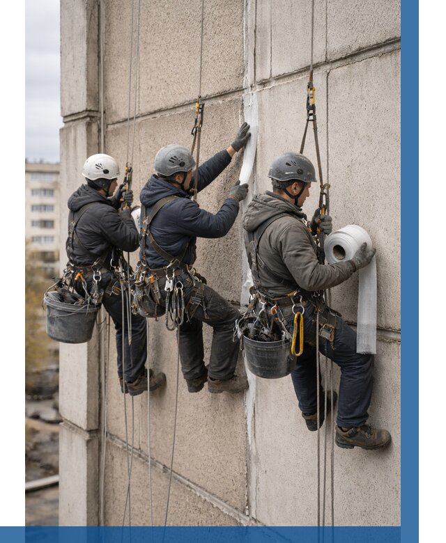 Ремонт межпанельных швов в Ржеве от 771 р. | ВЫСОТНИК-Ржв