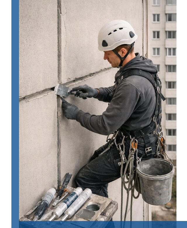 Ремонт межпанельных швов в Ржеве герметизация и восстановление