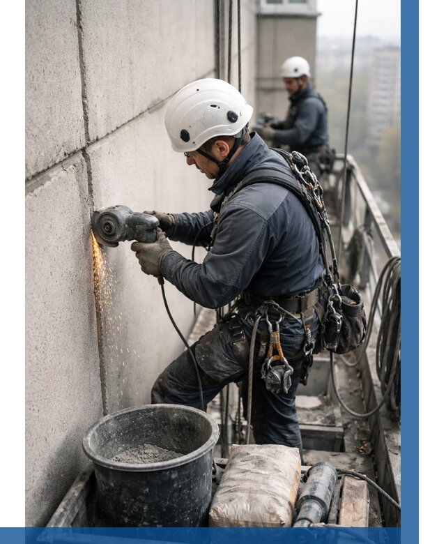 Штробление межпанельных швов в Ржеве от 1233 р. | ВЫСОТНИК-Ржв