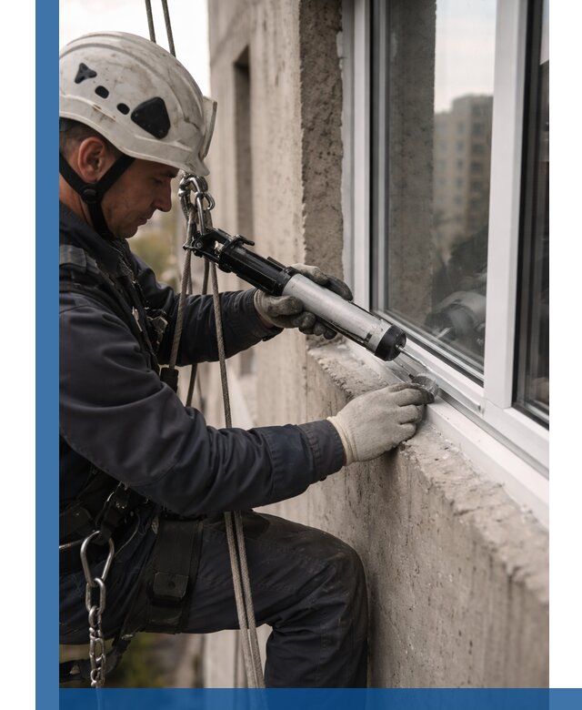 Герметизация оконных швов снаружи в Ржеве профессионально