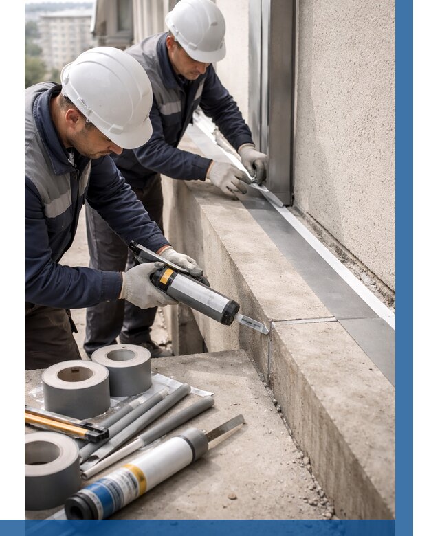 Герметизация примыкания балкона в Ржеве от 4626 р. | ВЫСОТНИК-Ржв