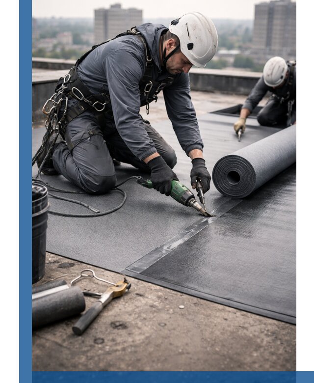 Ремонт мягкой кровли в Ржеве с выездом промальпинистов