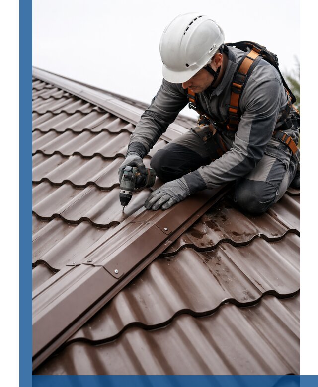 Ремонт металлочерепицы на крыше в Ржеве профессионально