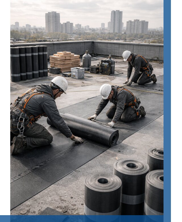 Монтаж мягкой кровли под ключ в Ржеве от 463 р. | ВЫСОТНИК-Ржв