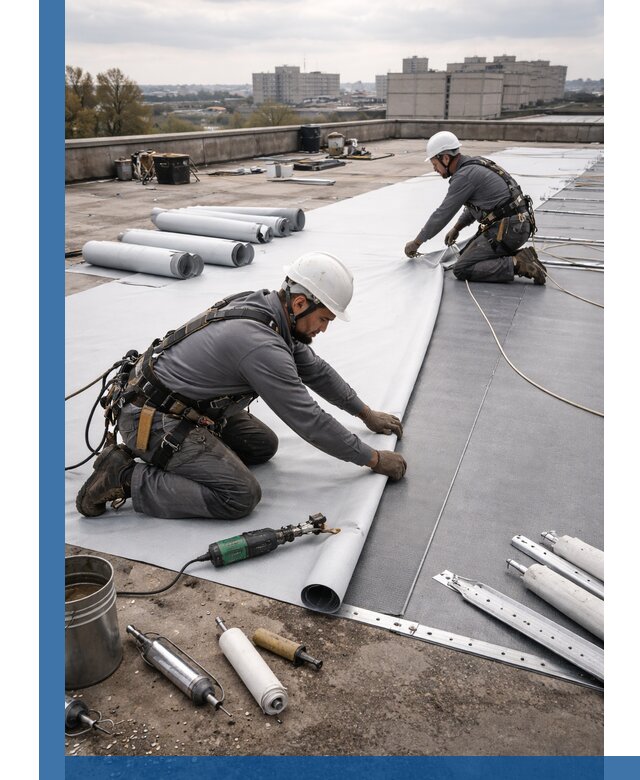 Монтаж мембранной кровли в Ржеве для промышленных зданий