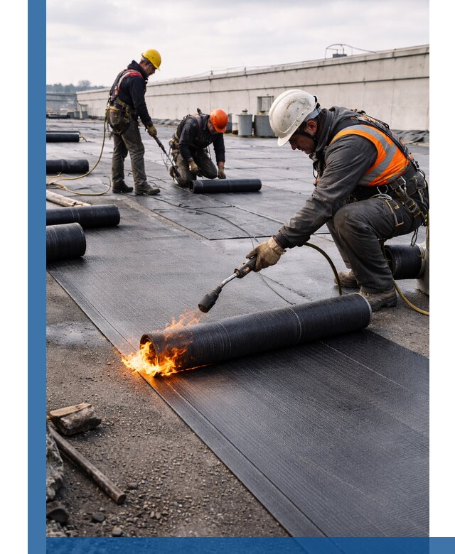 Монтаж наплавляемой кровли в Ржеве профессионально