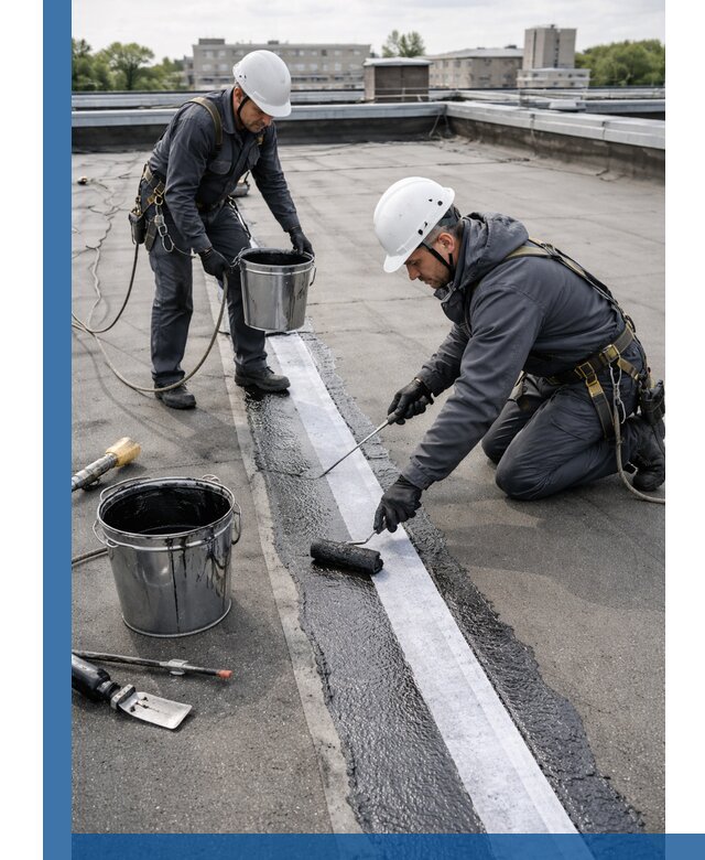 Гидроизоляция кровли мастикой в Ржеве надежная защита