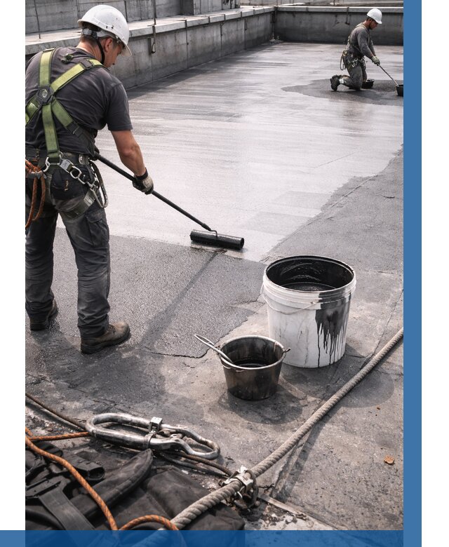 Гидроизоляция кровли жидкой резиной в Ржеве от 514 р. | ВЫСОТНИК-Ржв