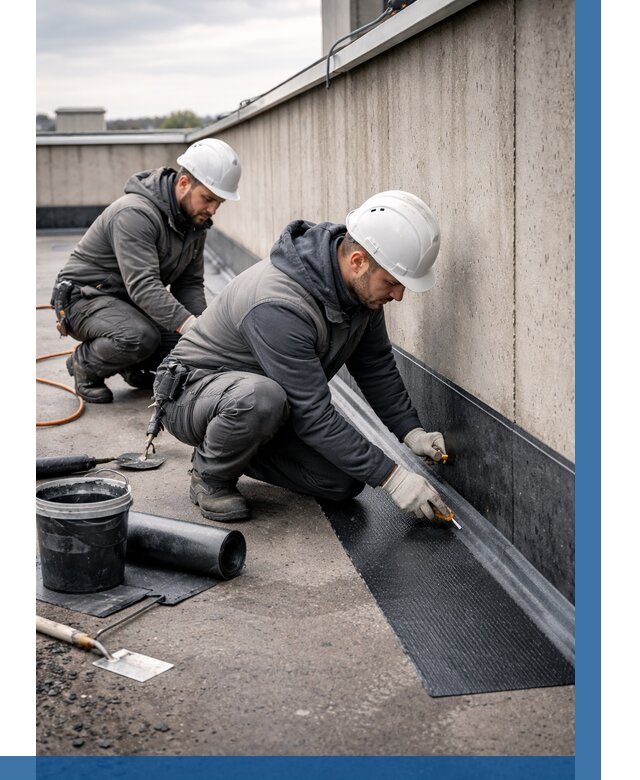 Гидроизоляция примыканий на кровле в Ржеве от 925 р. | ВЫСОТНИК-Ржв