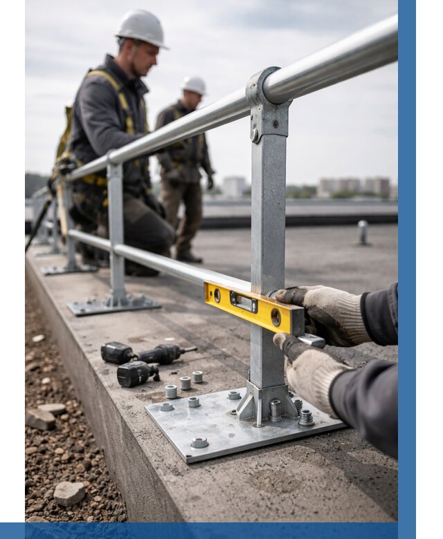 Монтаж кровельного ограждения в Ржеве от 1233 р. | ВЫСОТНИК-Ржв