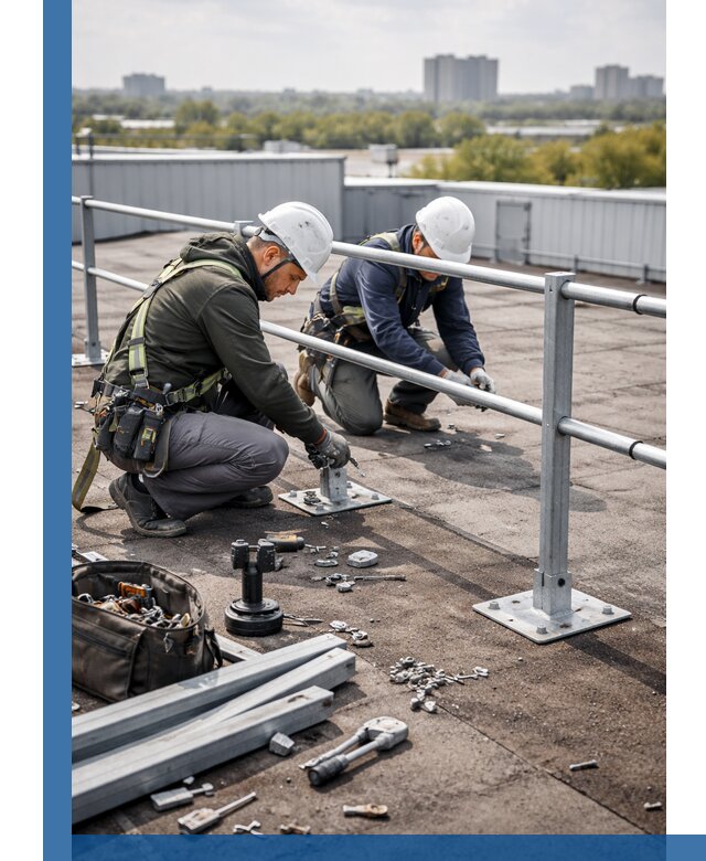 Монтаж кровельного ограждения в Ржеве под ключ с гарантией