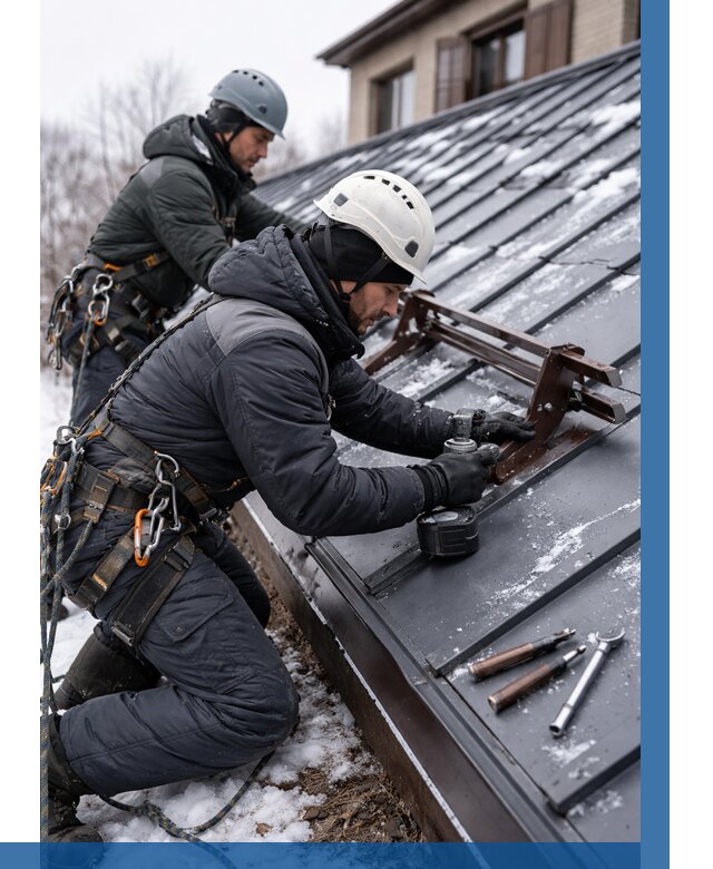 Монтаж снегозадержателей в Ржеве от 463 р. | ВЫСОТНИК-Ржв