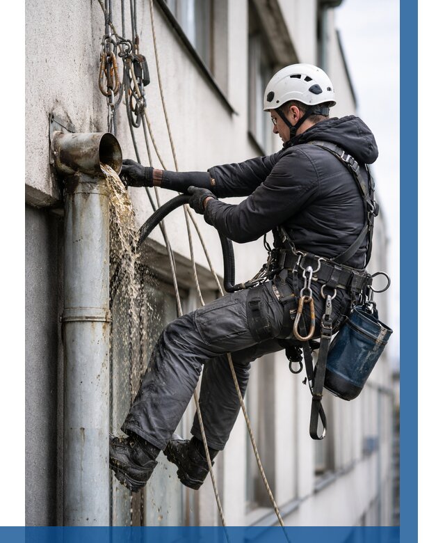 Прочистка водосточных труб в Ржеве от 3598 р. | ВЫСОТНИК-Ржв