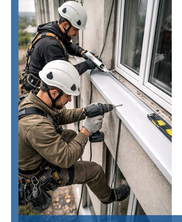 Профессиональный монтаж оконных отливов и отведения воды в Ржеве