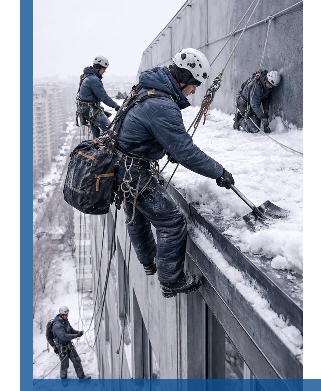 Абонентское обслуживание кровли зимой в Ржеве регулярный уход