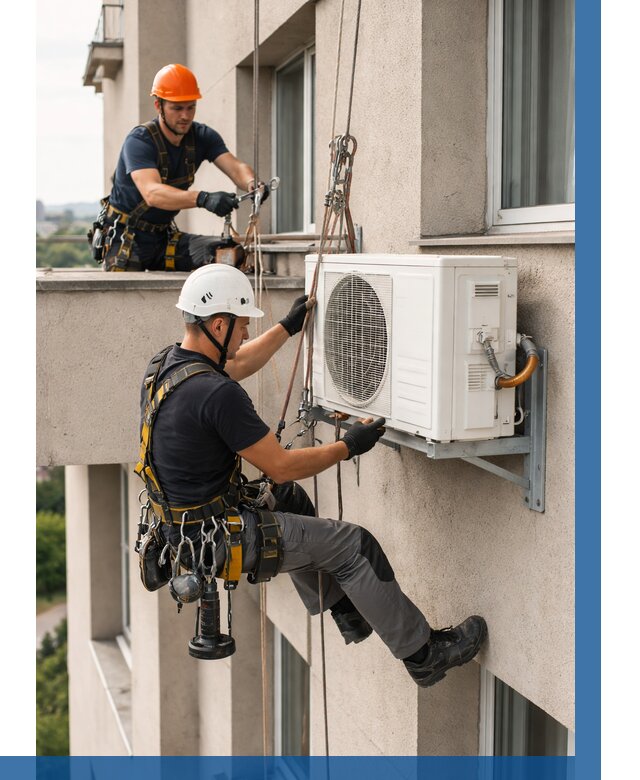 Монтаж внешнего блока кондиционера в Ржеве от 6681 р. | ВЫСОТНИК-Ржв