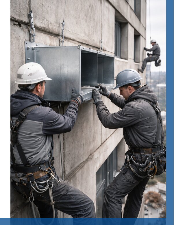 Монтаж вентиляционных коробов в Ржеве от 3084 р. | ВЫСОТНИК-Ржв