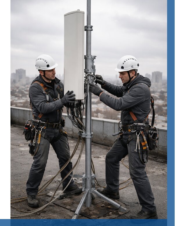 Монтаж антенн связи на крыше в Ржеве от 8737 р. | ВЫСОТНИК-Ржв