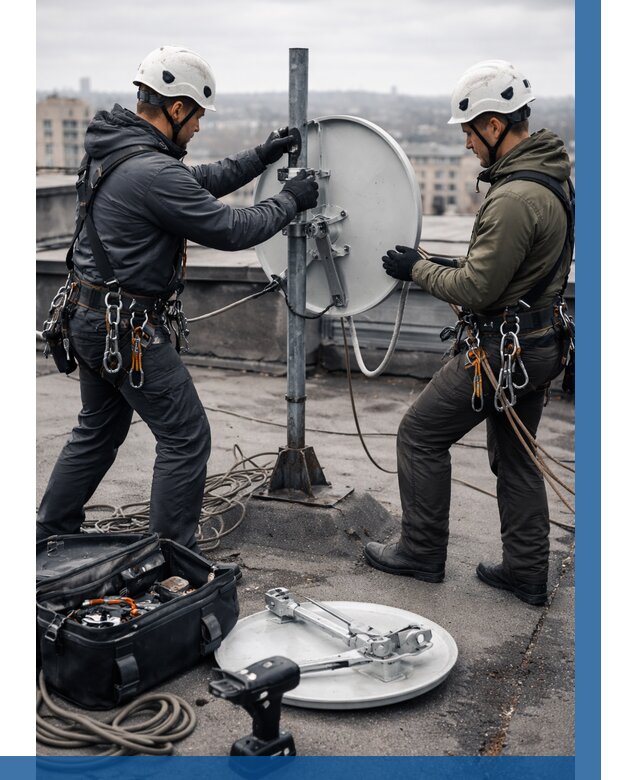 Демонтаж антенн на крыше в Ржеве от 4626 р. | ВЫСОТНИК-Ржв