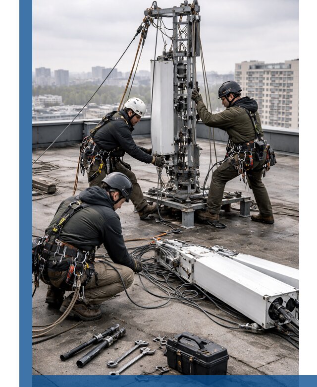 Демонтаж антенн на крыше зданий в Ржеве с гарантией