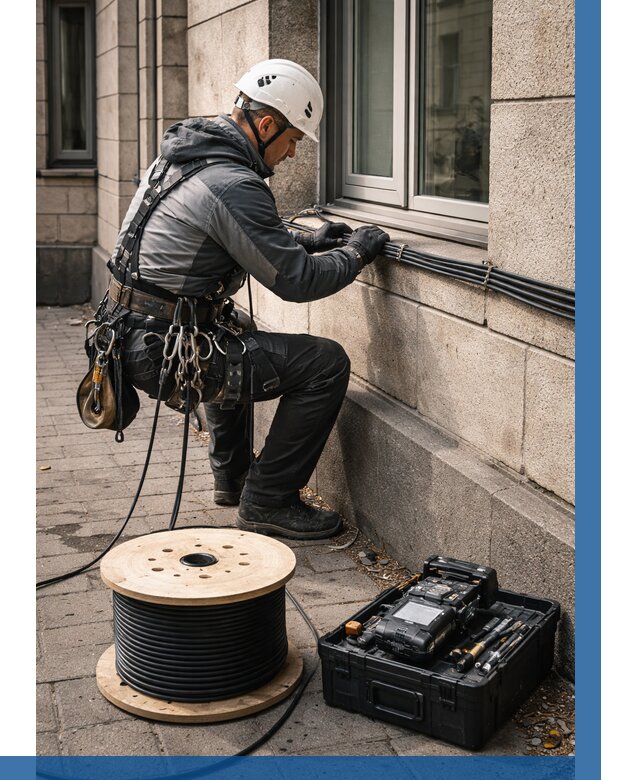 Прокладка оптоволоконного кабеля в Ржеве от 822 р. | ВЫСОТНИК-Ржв