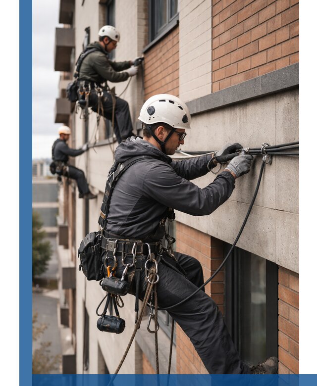 Крепление кабеля на фасаде монтаж и крепеж в Ржеве