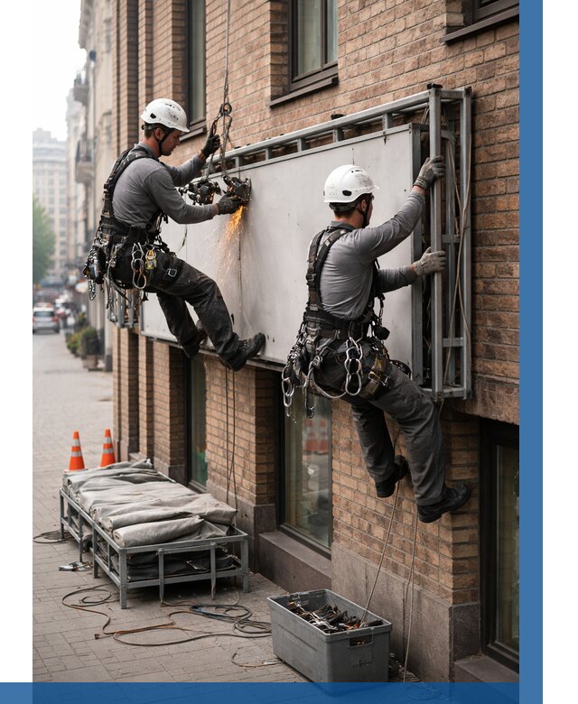 Демонтаж рекламной вывески в Ржеве от 6681 р. | ВЫСОТНИК-Ржв