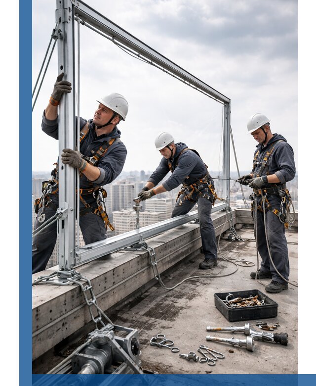 Монтаж крышных рекламных конструкций под ключ в Ржеве