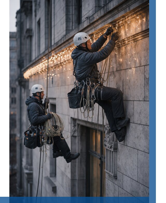 Монтаж новогодней иллюминации в Ржеве от 8737 р. | ВЫСОТНИК-Ржв