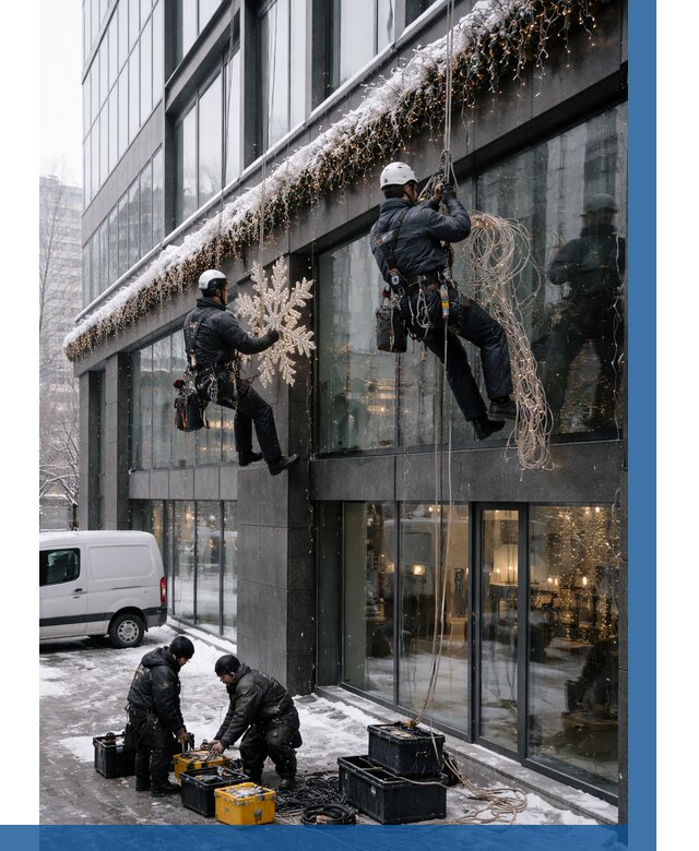 Демонтаж новогоднего оформления в Ржеве от 5653 р. | ВЫСОТНИК-Ржв