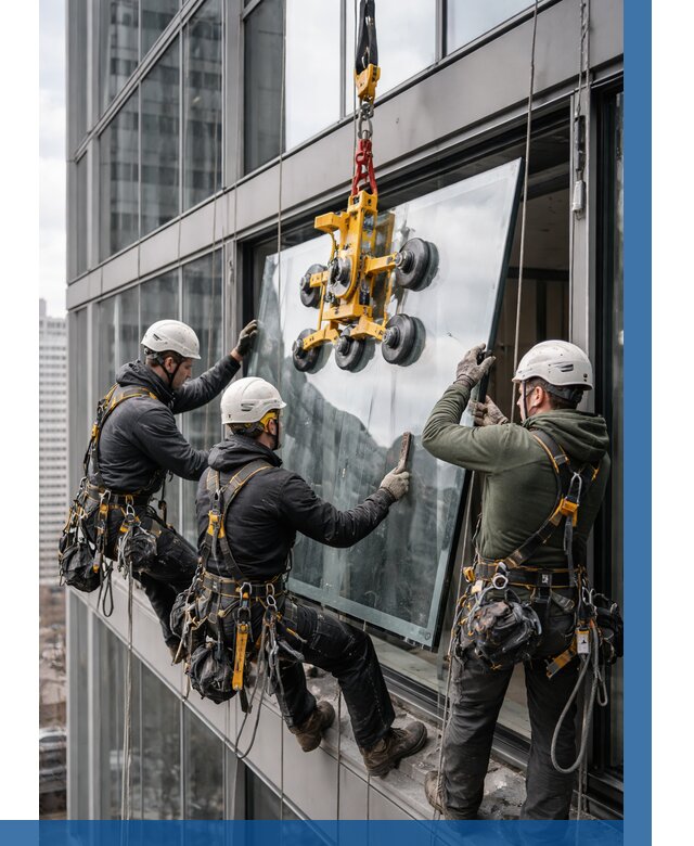 Фасадное остекление зданий под ключ в Ржеве от 10279 р. | ВЫСОТНИК-Ржв