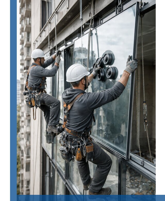 Витражное остекление фасадов и лоджий в Ржеве под ключ