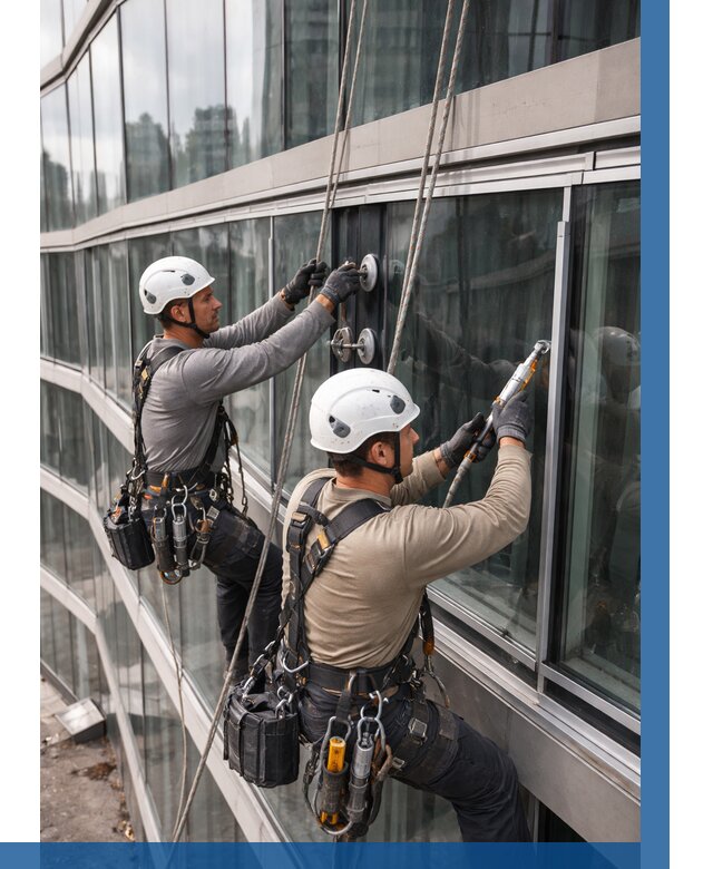 Радиусное остекление фасада в Ржеве от 12335 р. | ВЫСОТНИК-Ржв