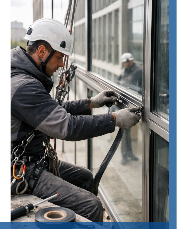 Ремонт витражных конструкций в Ржеве от 3598 р. | ВЫСОТНИК-Ржв